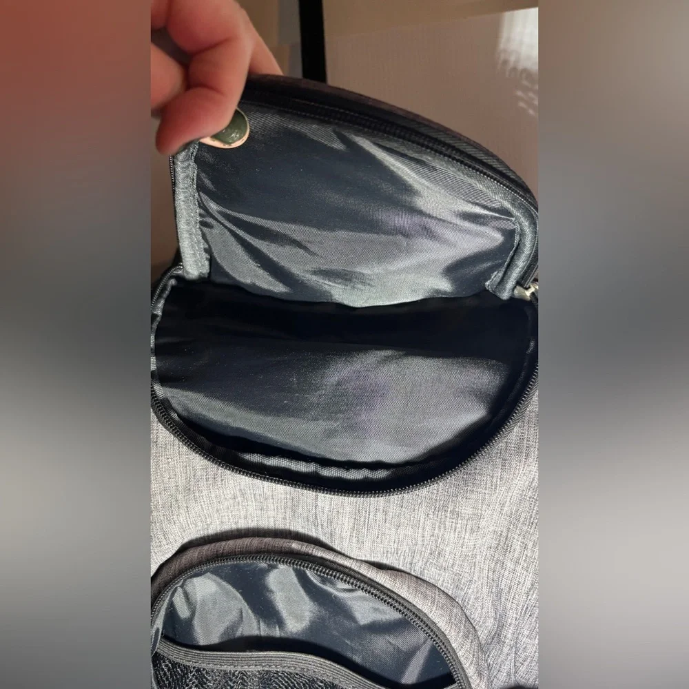 Baby boom gray diaper backpack